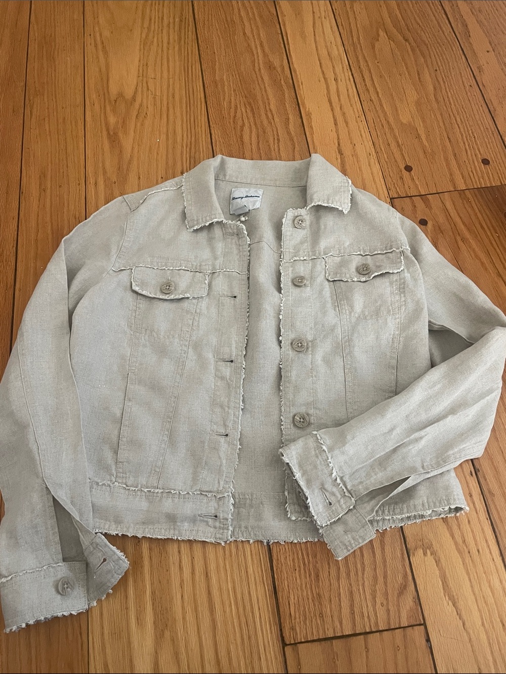 TOMMY BAHAMA Two Palms Linen Raw-Edge Jacket - Picture 9 of 16